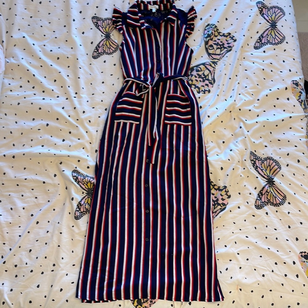 Girls Striped Maxi dress